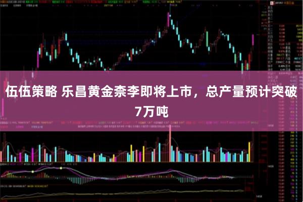 伍伍策略 乐昌黄金柰李即将上市，总产量预计突破7万吨
