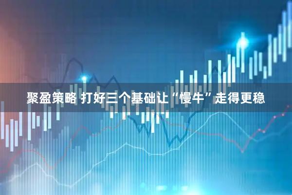 聚盈策略 打好三个基础　让“慢牛”走得更稳