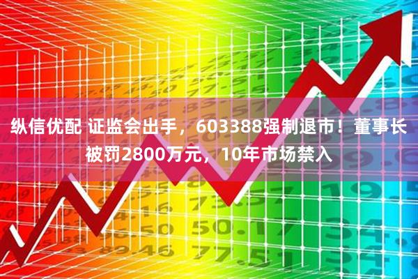 纵信优配 证监会出手，603388强制退市！董事长被罚2800万元，10年市场禁入