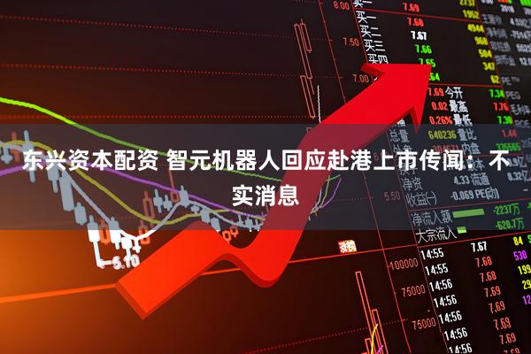 东兴资本配资 智元机器人回应赴港上市传闻：不实消息
